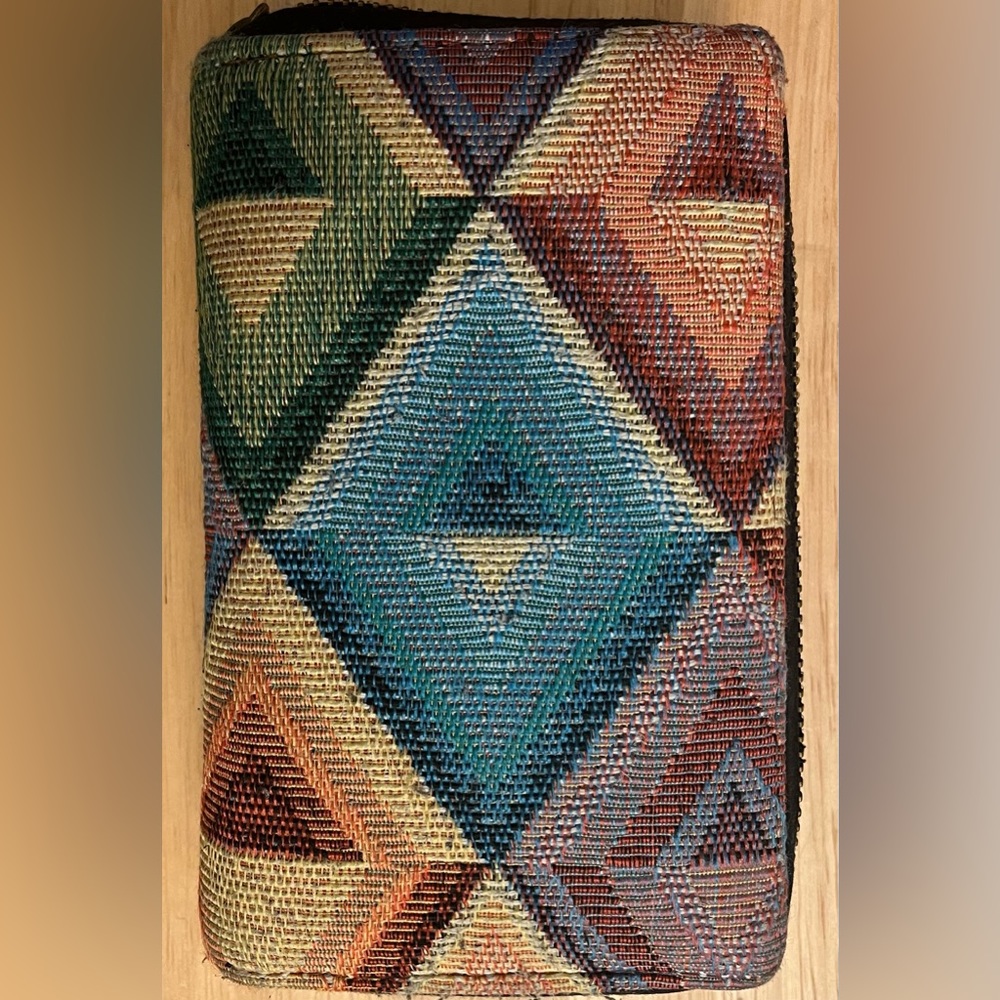 Geometric Patterned Tapestry Wallet - image 2